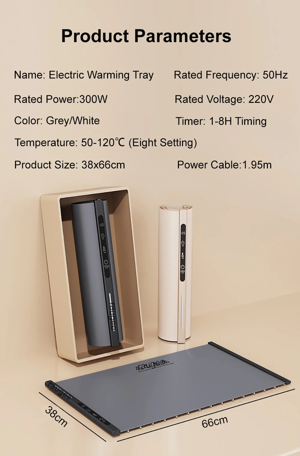 Electric Food Warmer Mat Silicone Foldable Food Warming Heater For Coffee Food Plate Warming Tray Dining Table Fast Heating Mat